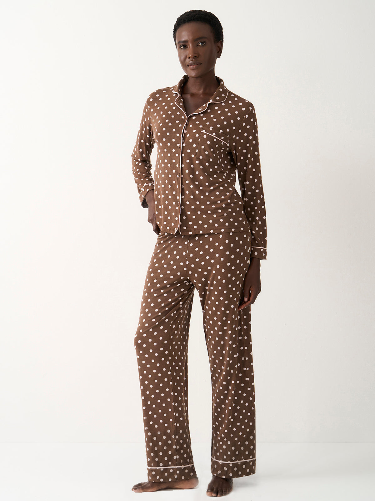 Long Pyjama Set - Neapolitan Polkadot