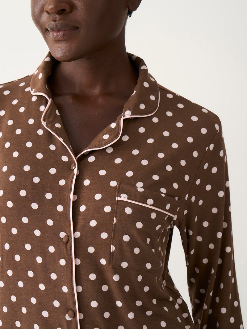Long Pyjama Set - Neapolitan Polkadot