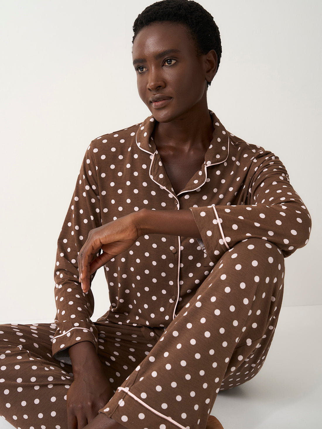 Long Pyjama Set - Neapolitan Polkadot