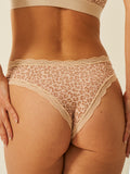 Brazilian Knicker - Neutral Leopard Sand