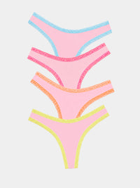Thong Four Pack - Neon Kiss