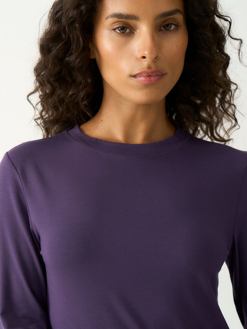 Long Sleeve Under Layer Top - Night Fog