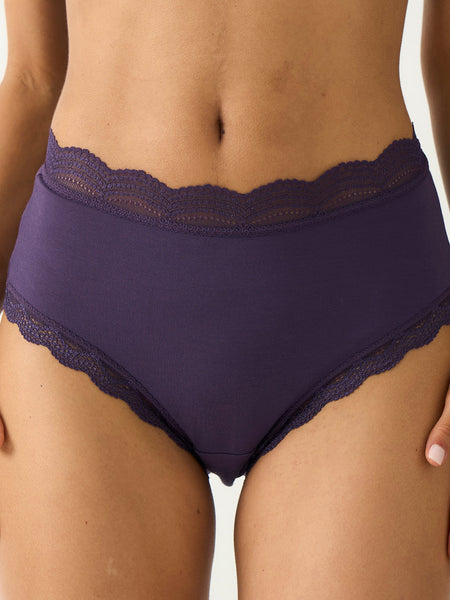 High Rise Knicker Four Pack - Night Fog