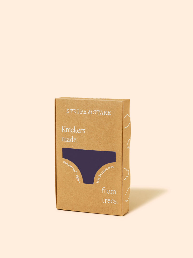 ZigZag Lace Original Knicker - Night Fog