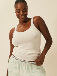 Lace Cami - White Charming Garment Enterprises Co