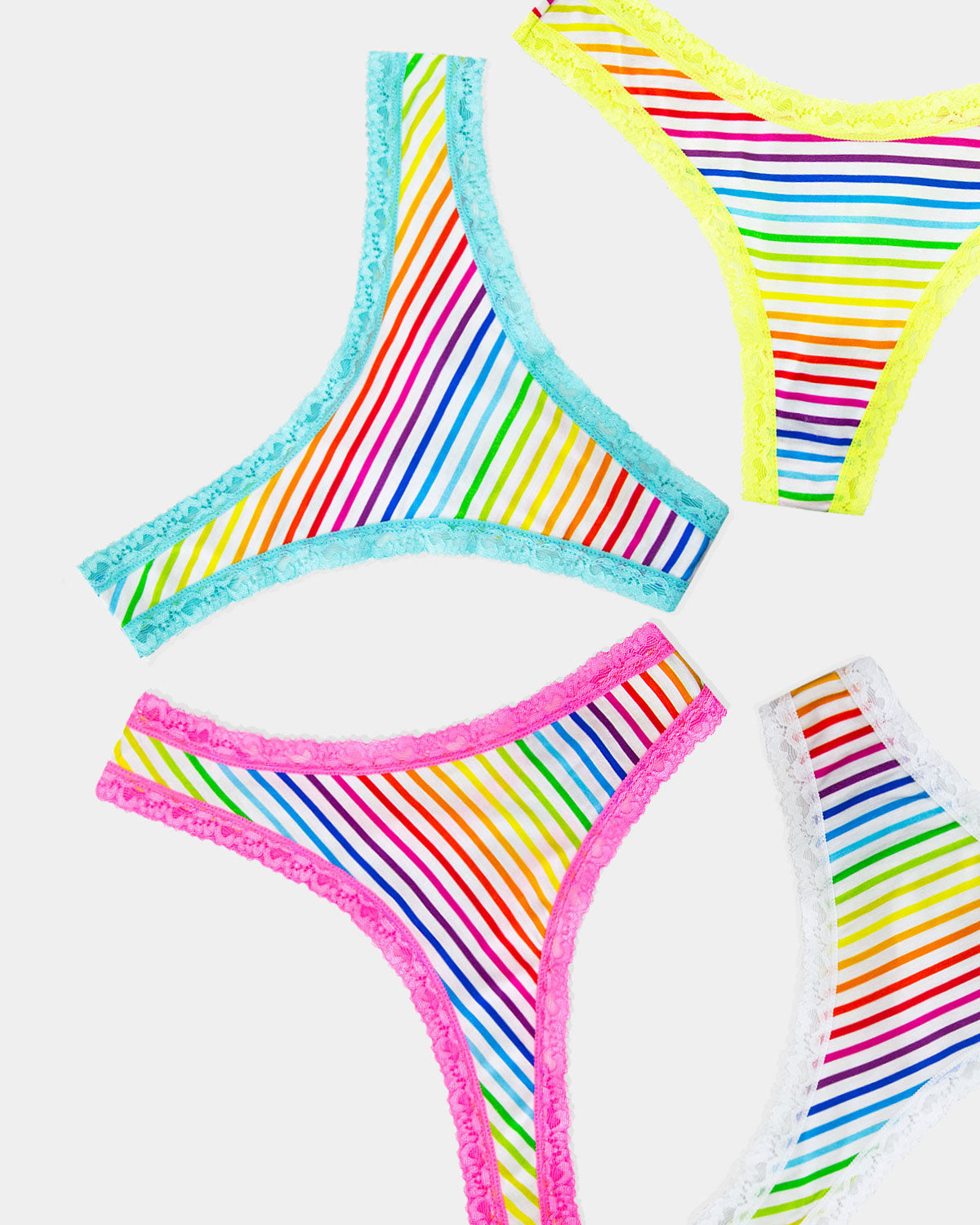 Rainbow thongs 2025