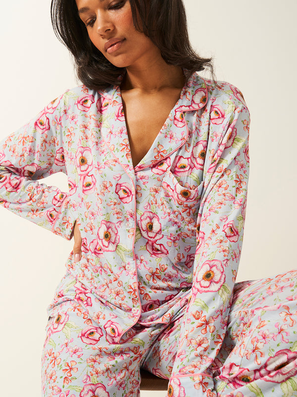 Long Pyjama Set - Pastel Poppy Charming Garment Enterprises Co