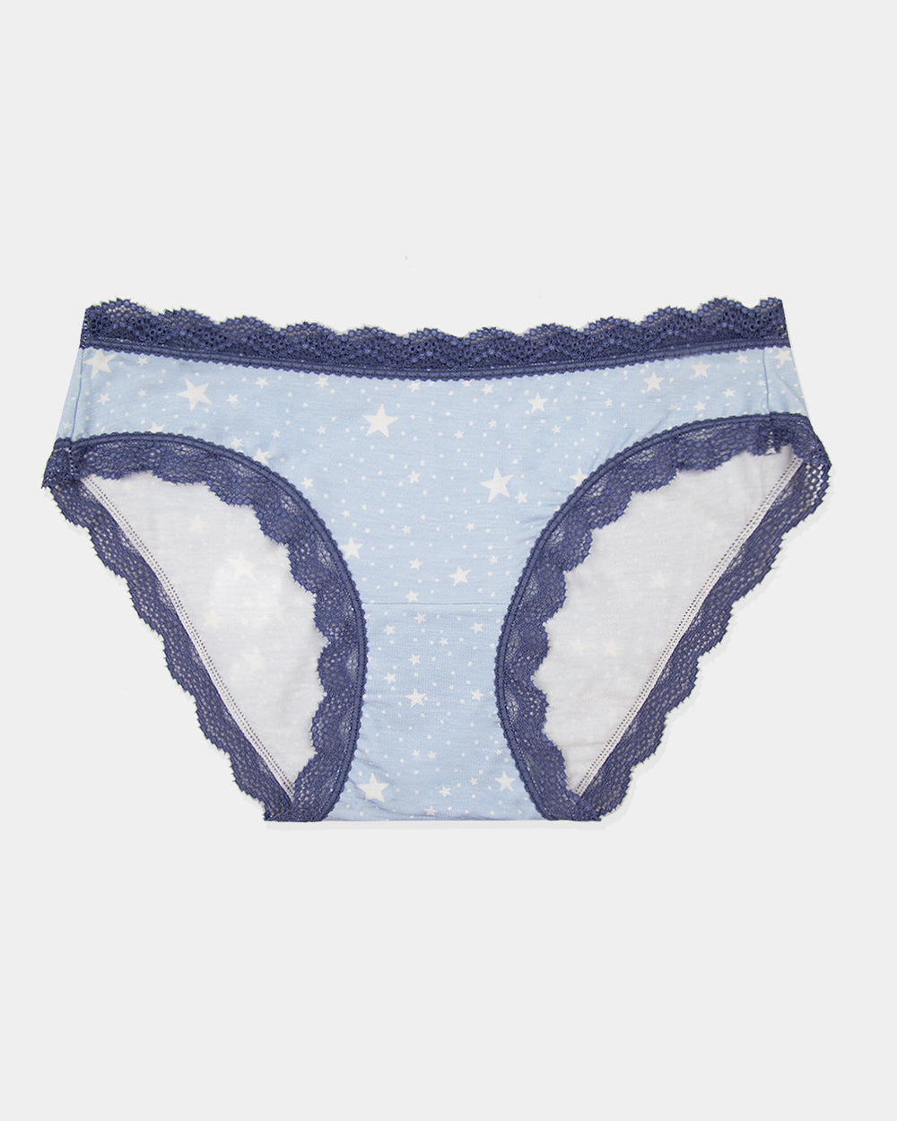 The Original Knicker - Pale Blue and White Stars Stripe & Stare