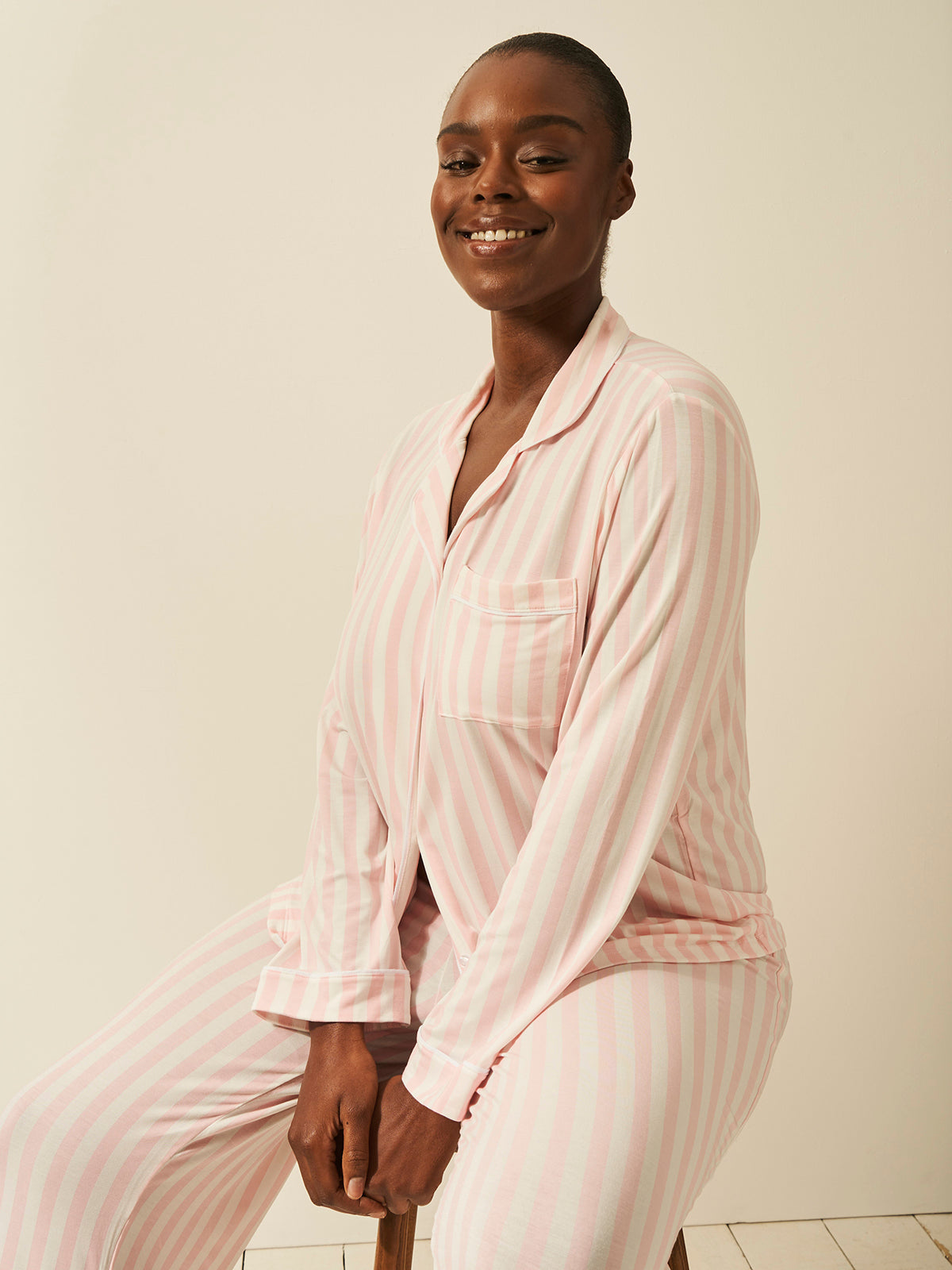 Long Pyjama Set Candy Stripe