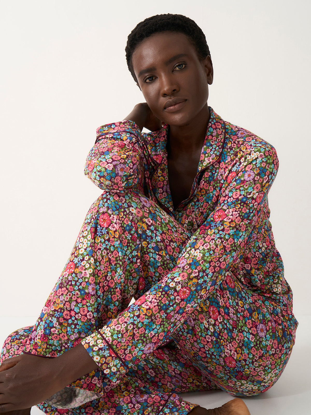 Long Pyjama Set - Pansy Pop