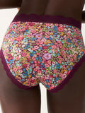 High Rise Knicker - Pansy Pop