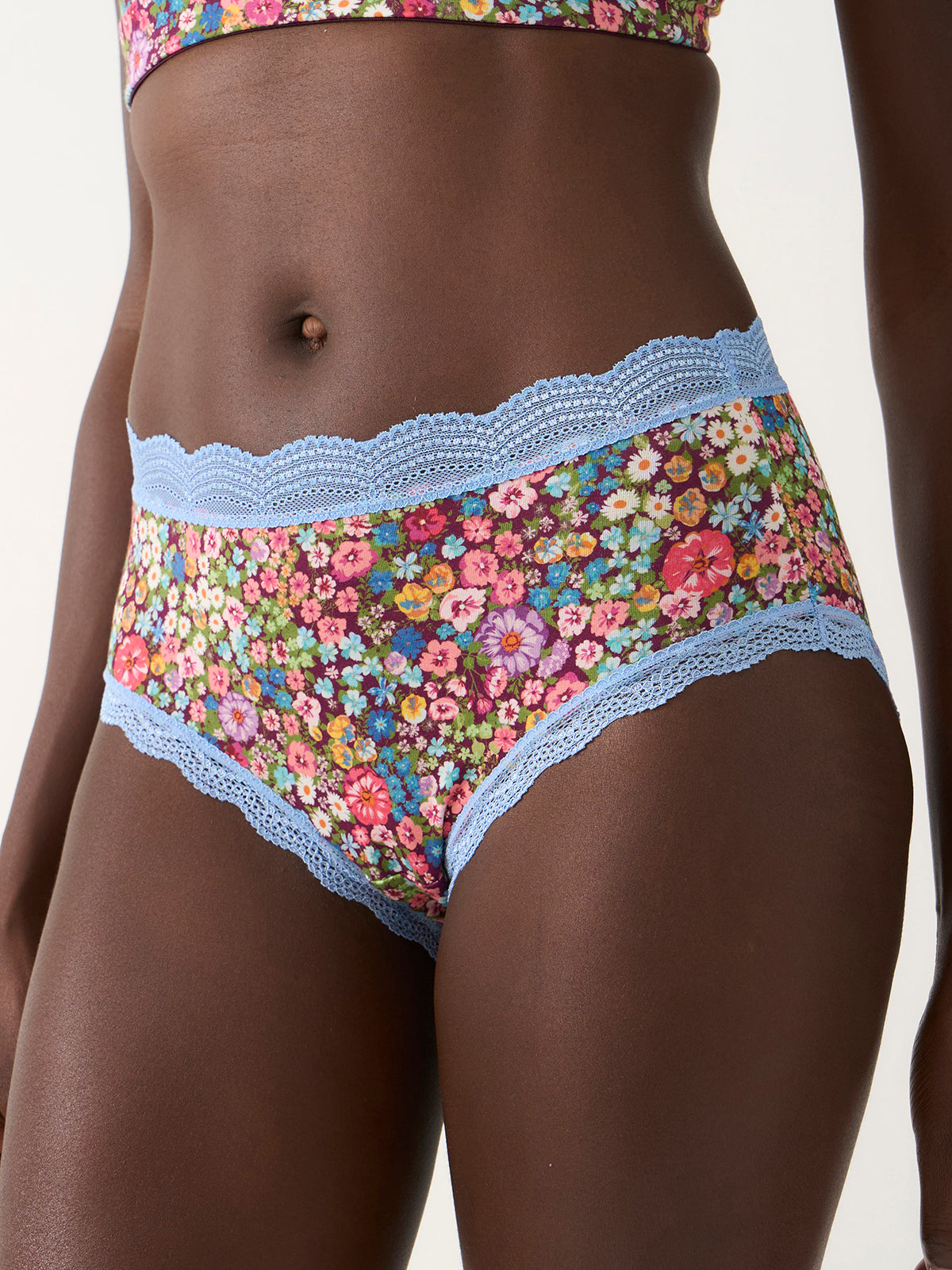 High Rise Knicker Four Pack - Pansy Pop