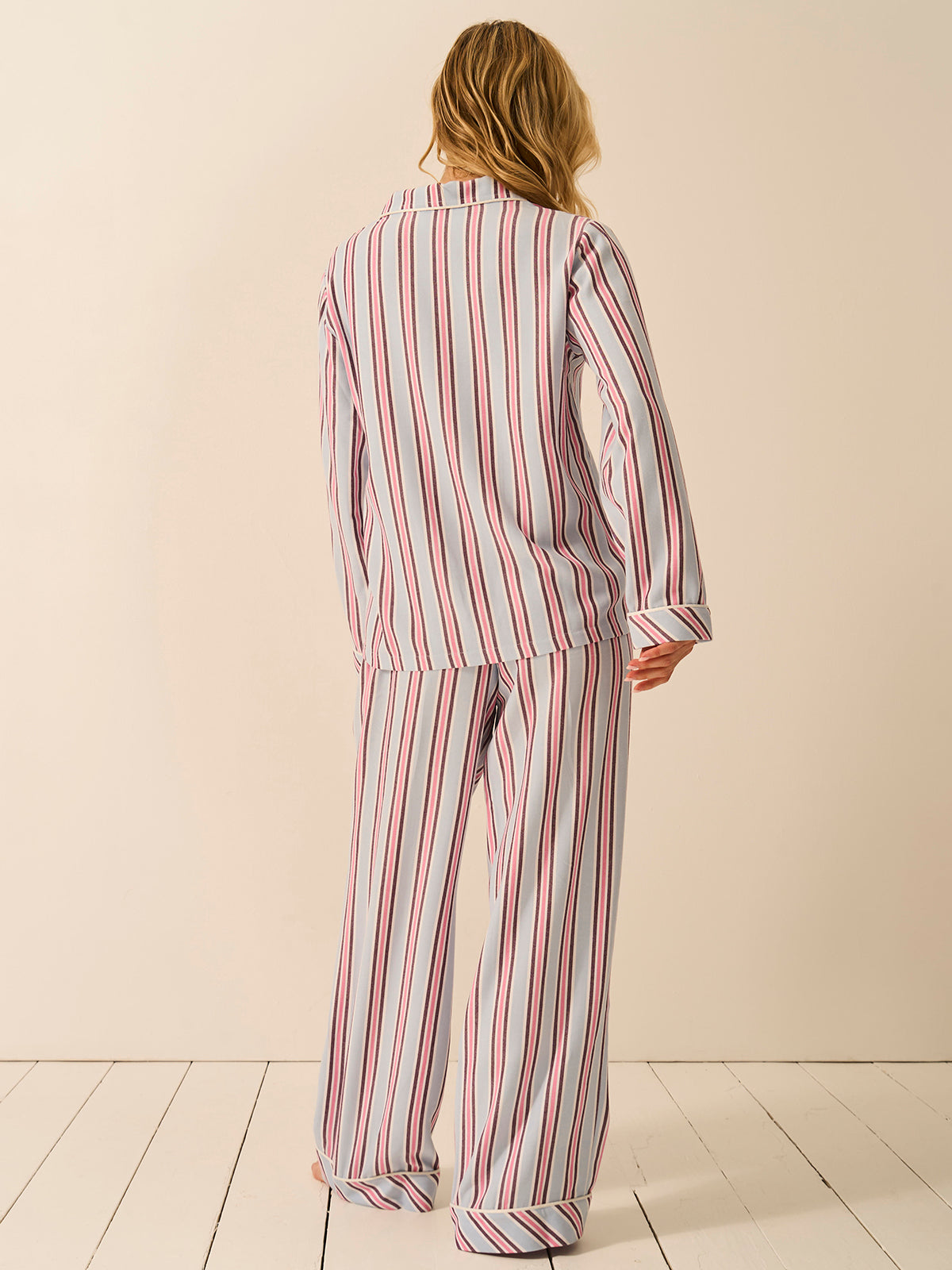 Soft Brushed Woven Pyjama Bottoms - Slumber Stripe (Copy)