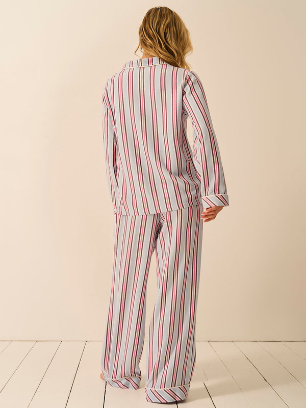 Soft Brushed Woven Pyjama Bottoms - Slumber Stripe