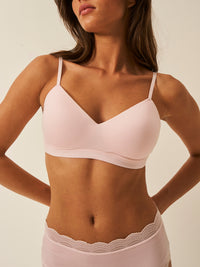 Smooth Sculpt Padded Bra - Pink-a-boo Stripe & Stare