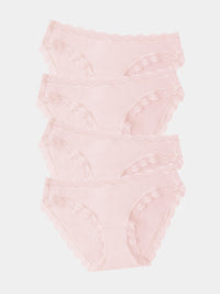 The Original Knicker Four Pack - Pink-a-Boo Stripe & Stare®