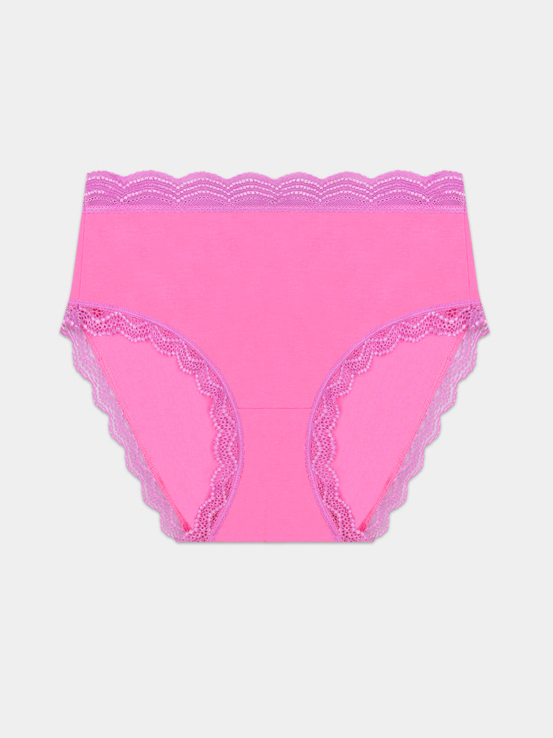 High Rise Knicker - Pink Cosmos & Sweet Violet Charming Garment Enterprises Co