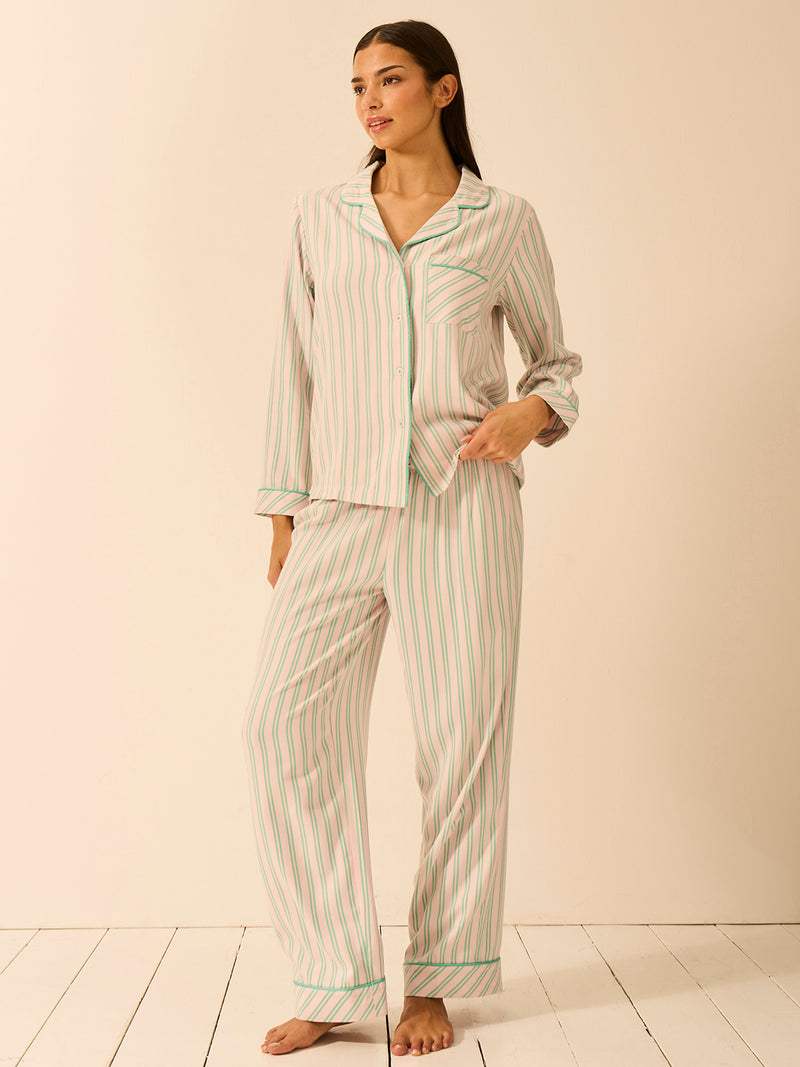 Soft Brushed Woven Pyjama Bottoms - Lady Garden