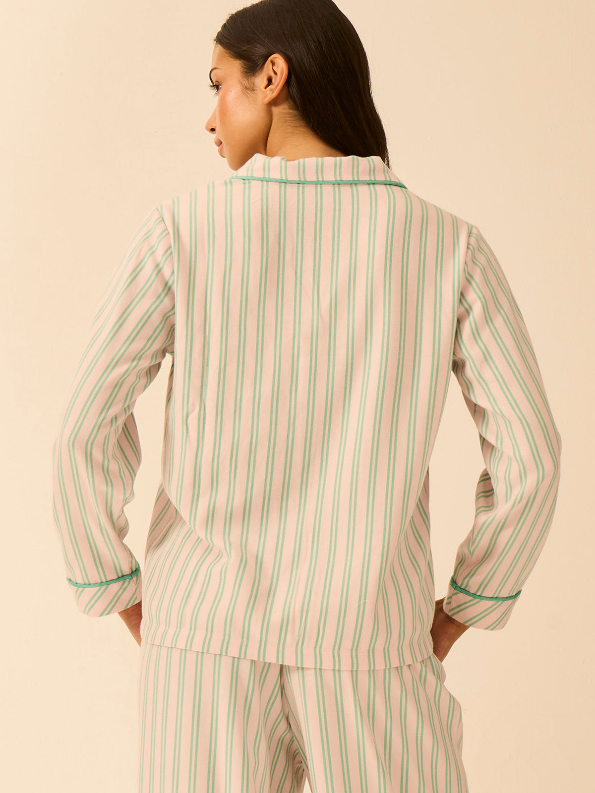 Soft Brushed Woven Pyjama Top - Lady Garden