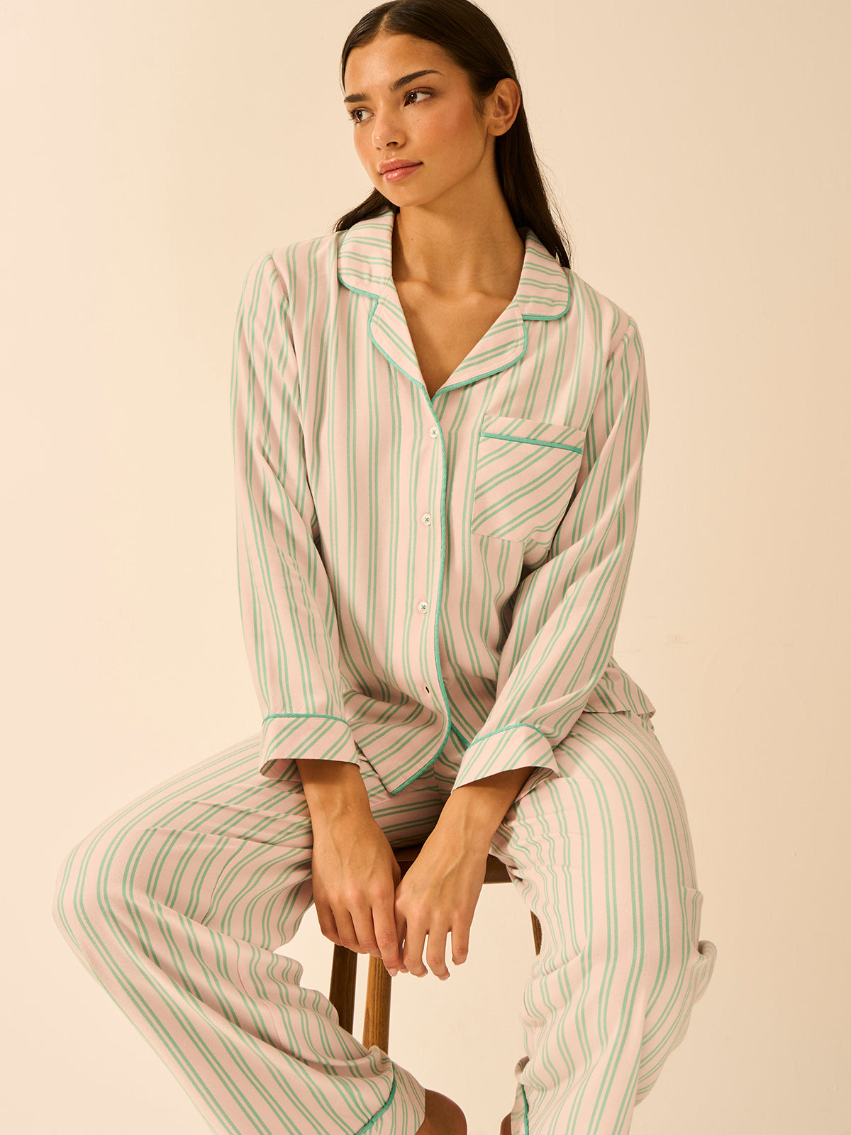 Soft Brushed Woven Pyjama Bottoms - Lady Garden