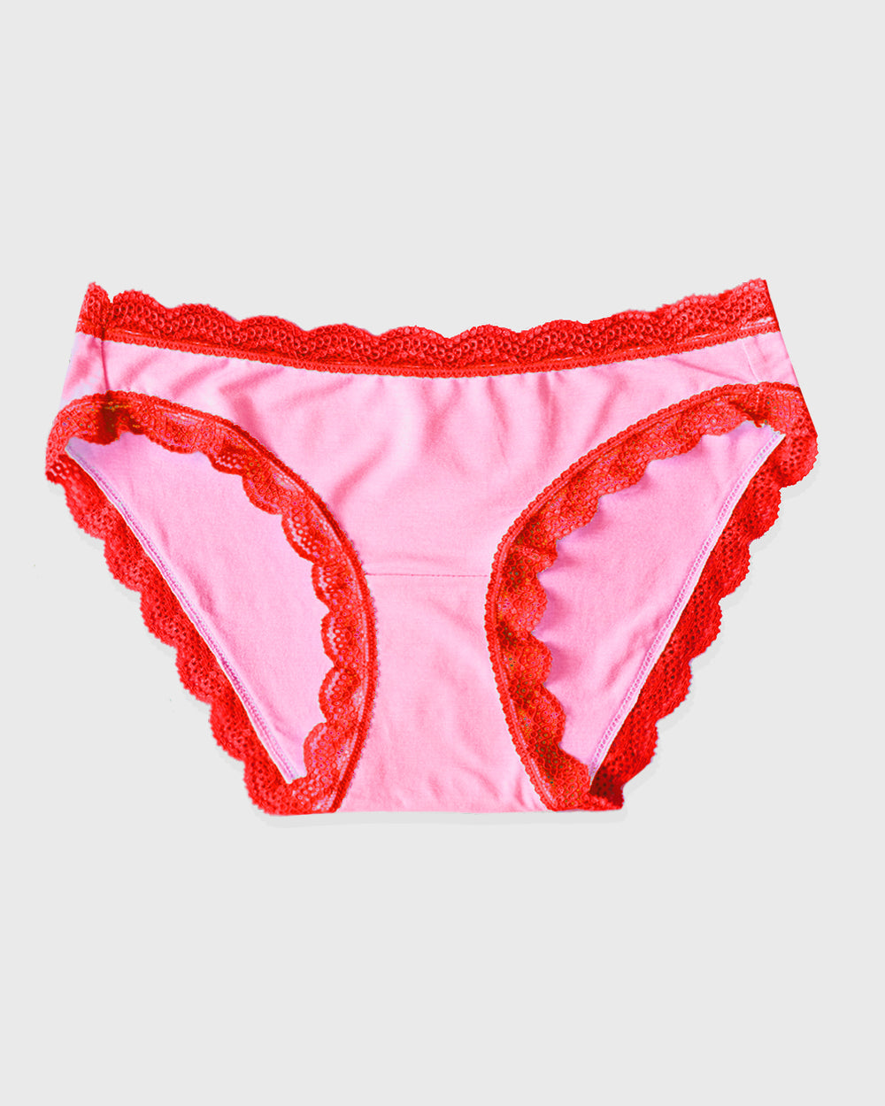 The Original Knicker - Pink and Red Contrast Stripe & Stare