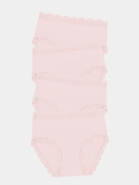 High Rise Knicker Four Pack - Pink-a-Boo Stripe & Stare®