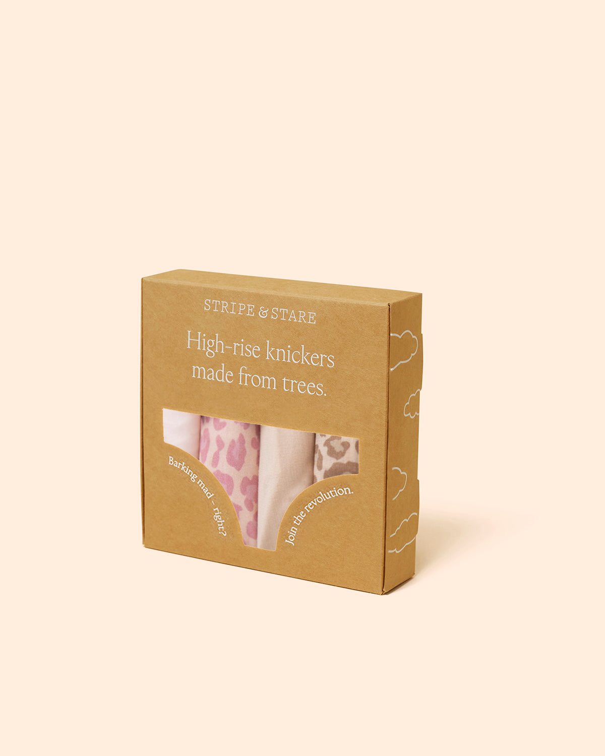 High Rise Knicker Four Pack - Pink-a-Boo Leopard Charming Garment Enterprises Co