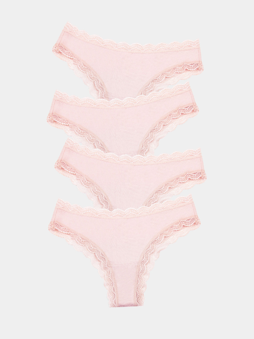 Brazilian Knicker Four Pack - Pink-a-Boo Stripe & Stare®