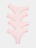Brazilian Knicker Four Pack - Pink-a-Boo