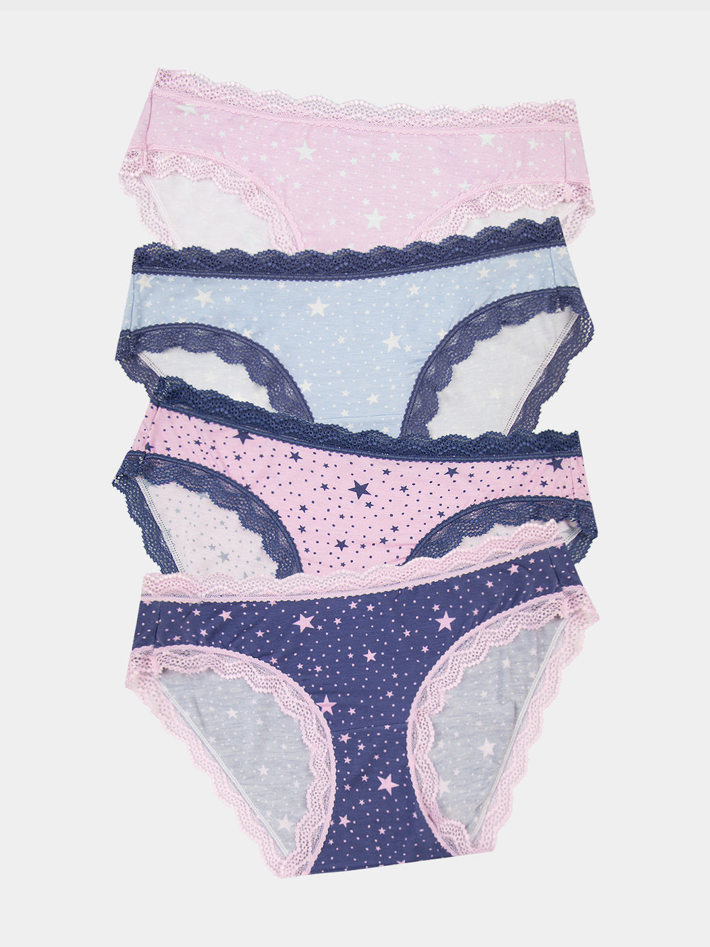 The Original Knicker Four Pack - Pirouette Stars Stripe & Stare