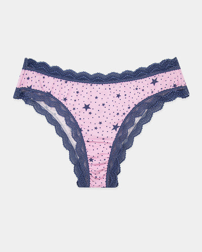 Brazilian Knicker - Pirouette and Indigo Stars Stripe & Stare