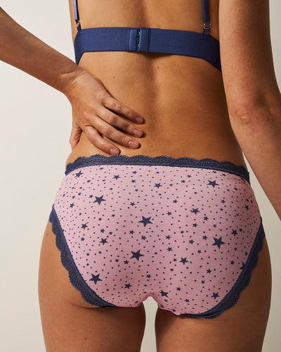 The Original Knicker - Pirouette with Indigo Stars Stripe & Stare