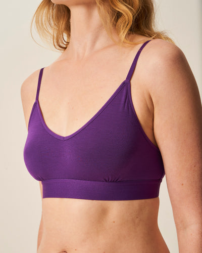 T-Shirt Bra - Plum Stripe & Stare