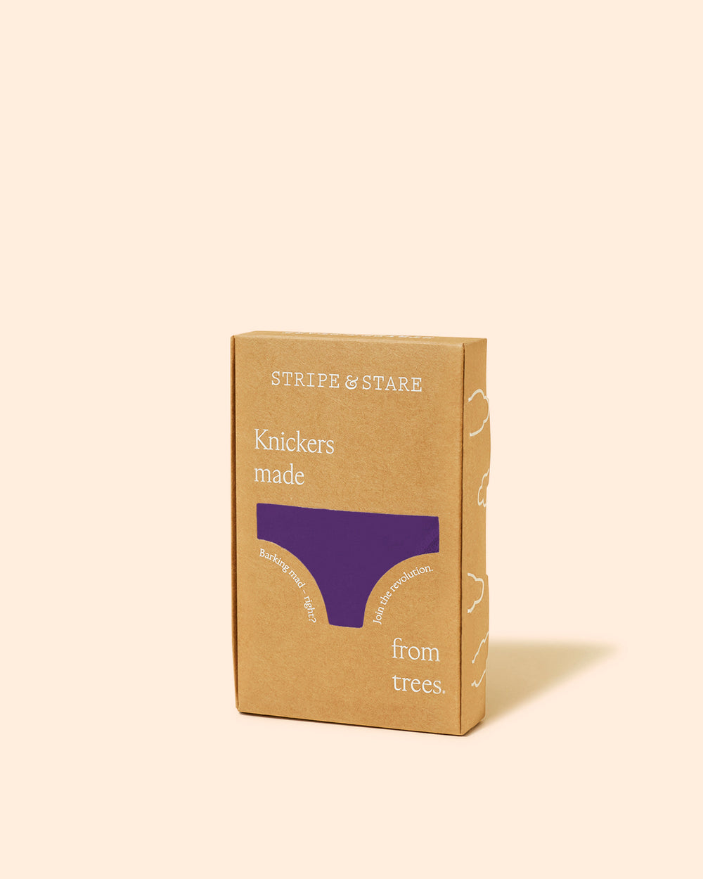 The Original Knicker - Plum Stripe & Stare