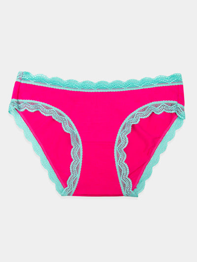 The Original Knicker - Raspberry and Neon Mint