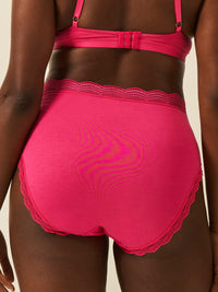 High Rise Knicker - Raspberry Charming Garment Enterprises Co