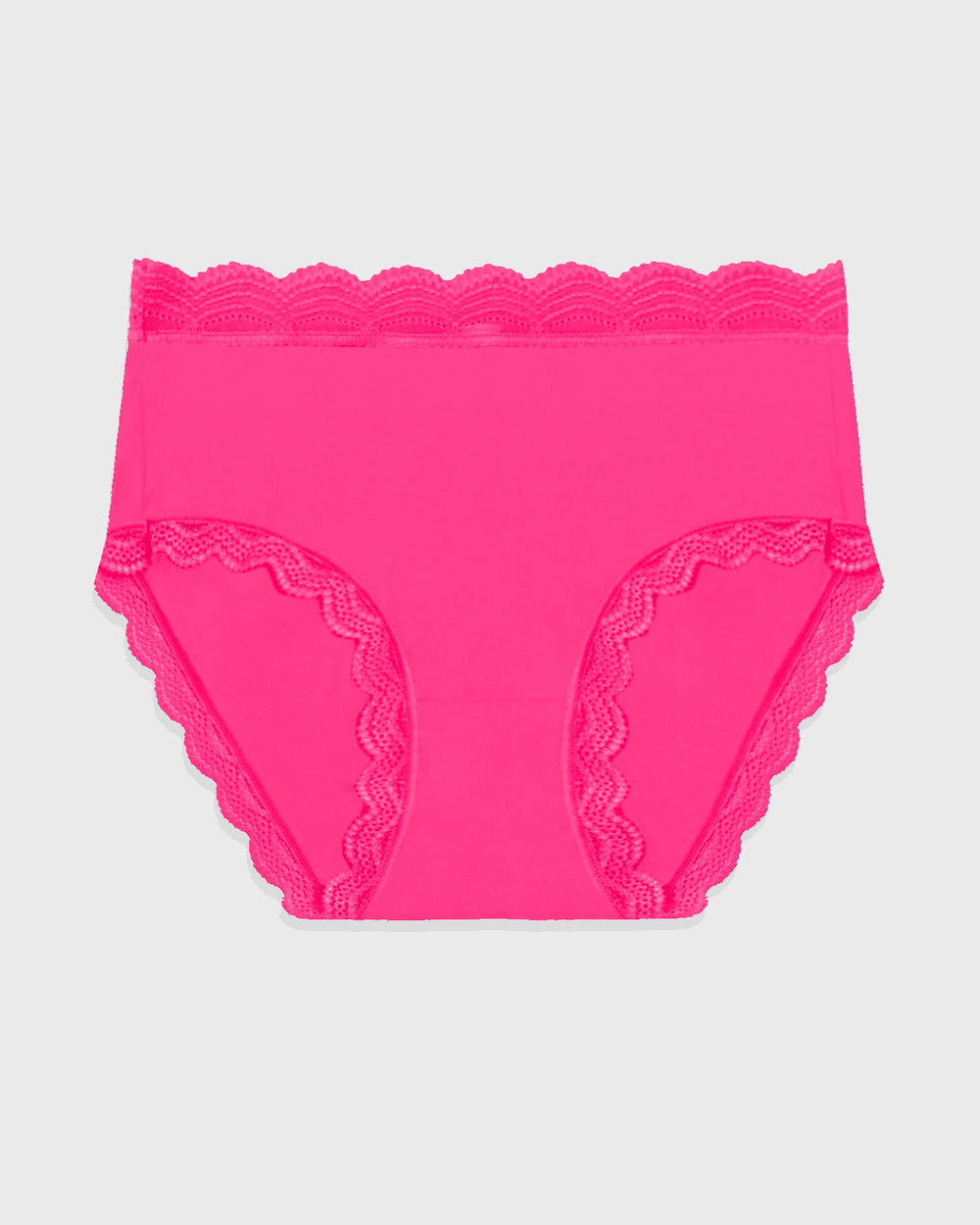 High Rise Knicker - Raspberry | TENCEL™ Underwear – Stripe & Stare