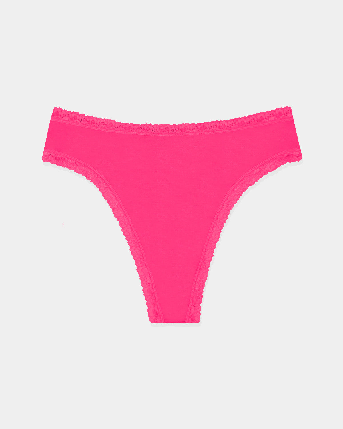 High Waisted Thong - Raspberry Charming Garment Enterprises Co