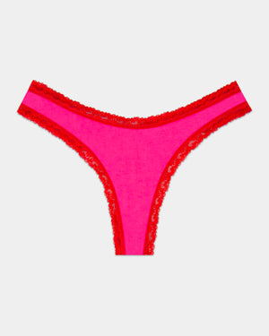 Thong - Raspberry and Scarlet