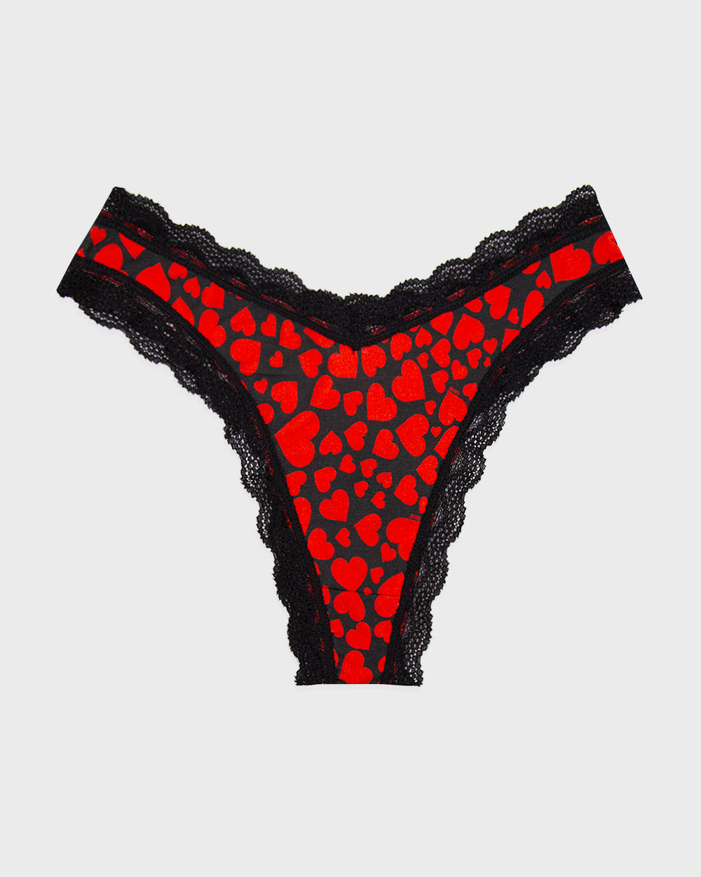 Dipped Thong - RIXO Loveheart Stripe & Stare