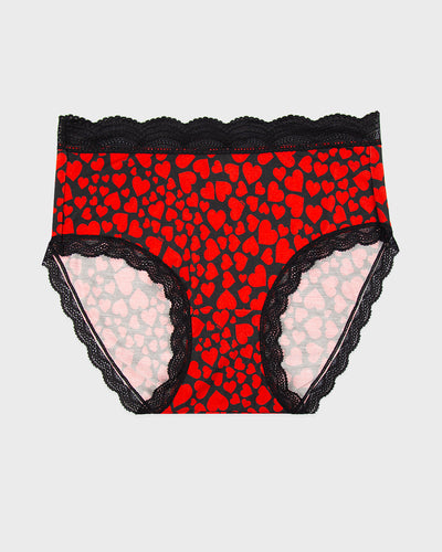 High Rise Knicker - RIXO Loveheart Stripe & Stare