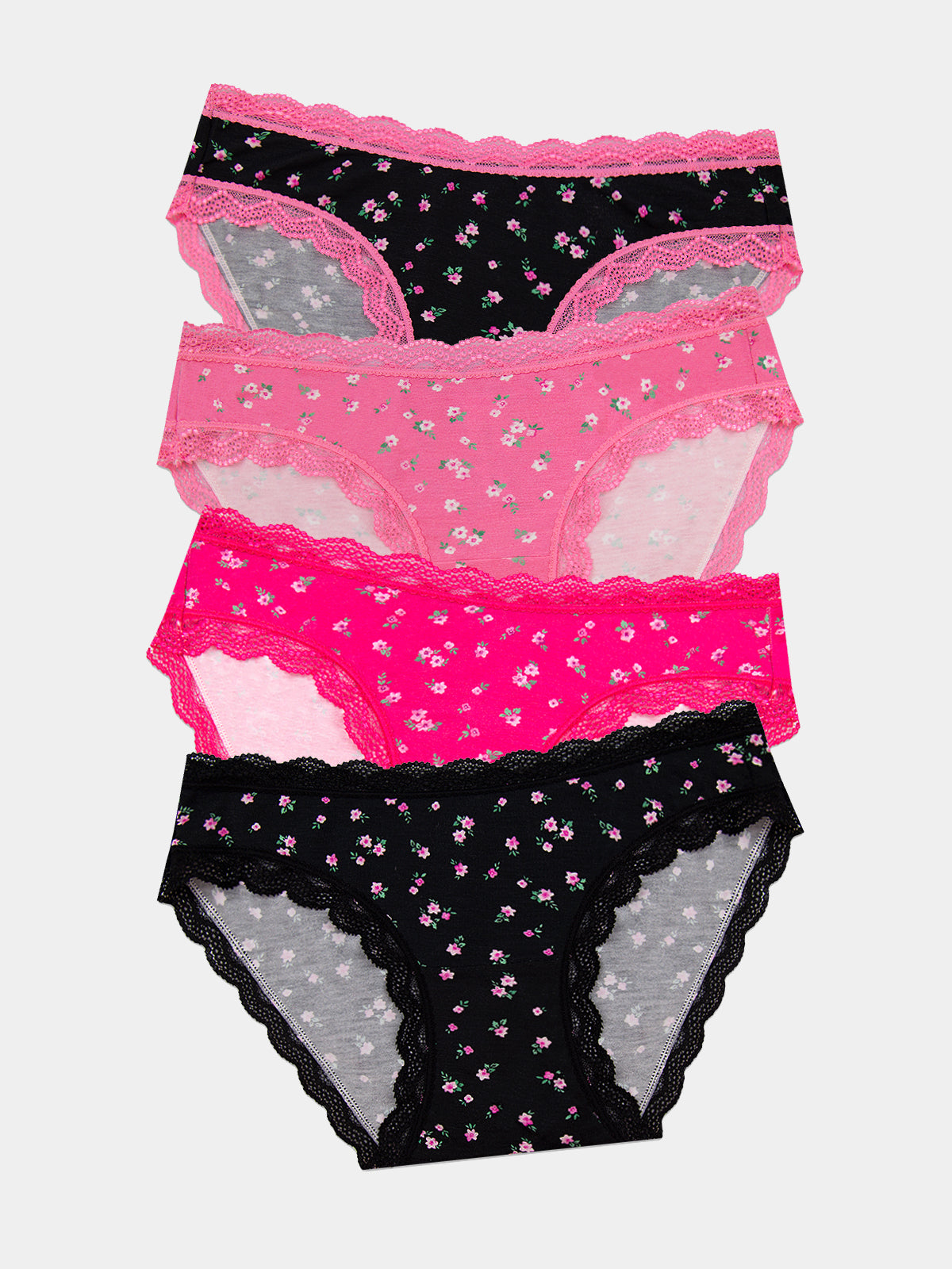 The Original Knicker Four Pack - Rosebud