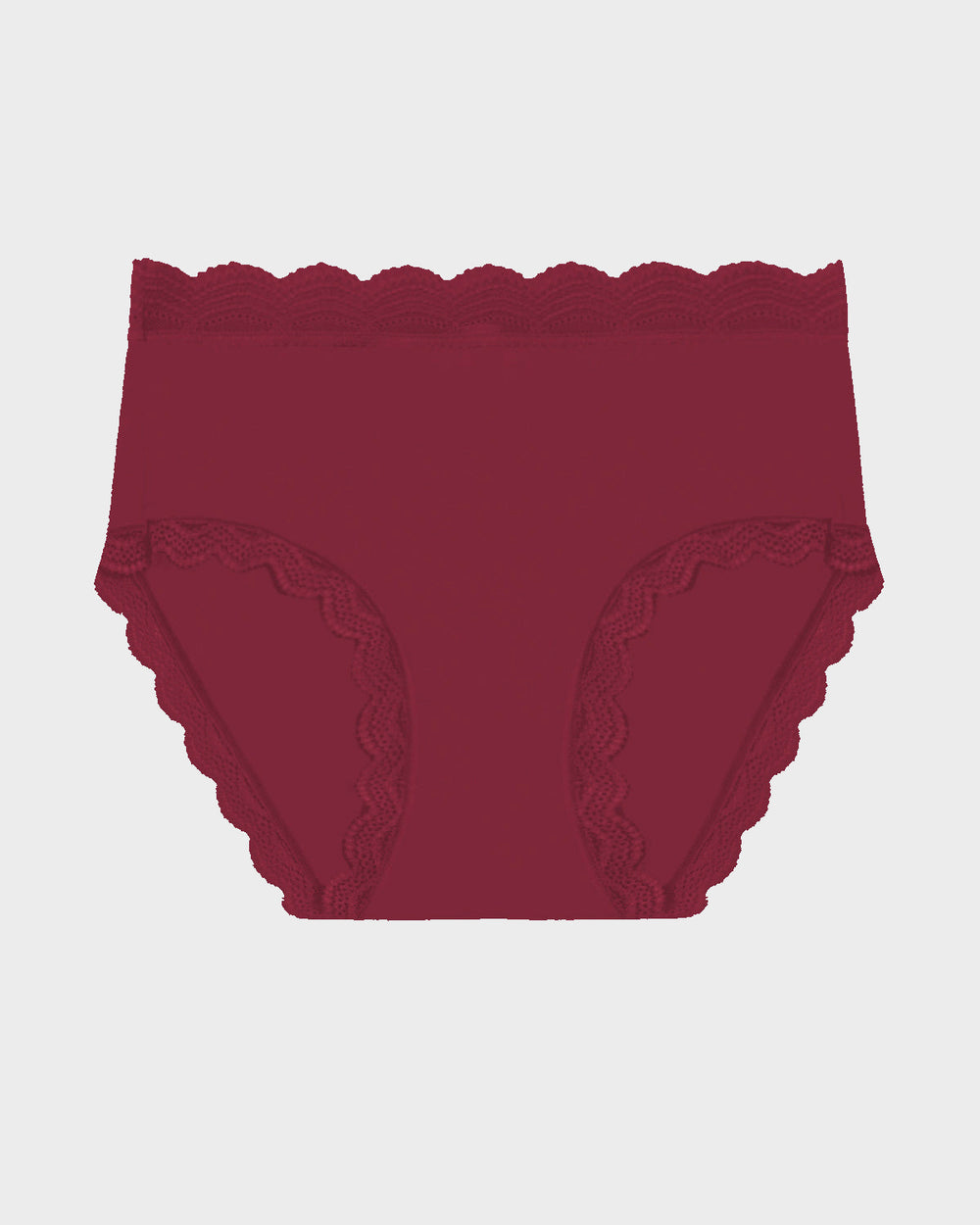 High Rise Knicker - Rouge Stripe & Stare