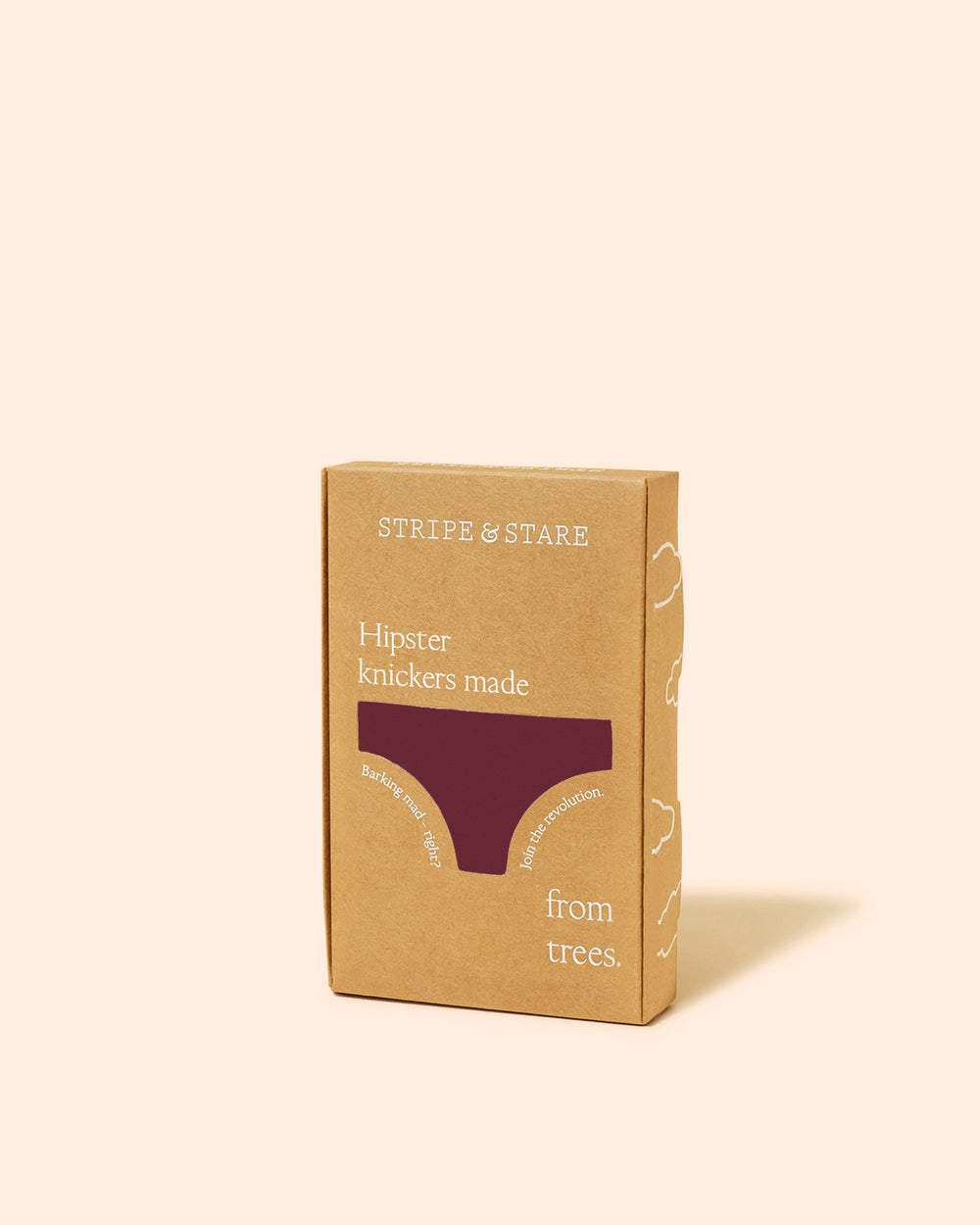 Hipster Knicker - Rouge Stripe & Stare