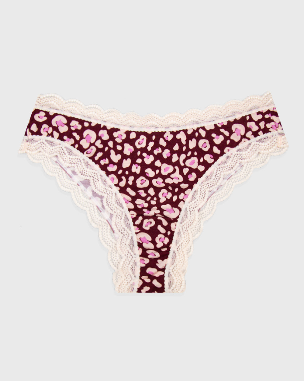 Brazilian Knicker - Rouge Leopard Stripe & Stare