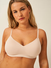 Smooth Sculpt Padded Bra - Sand Stripe & Stare