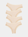 Brazilian Knicker Four Pack - Sand
