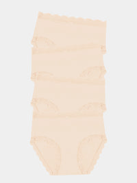 High Rise Knicker Four Pack - Sand Stripe & Stare®