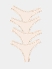 Thong Four Pack - Sand Stripe & Stare