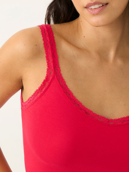 Lace Cami - Lipstick Red